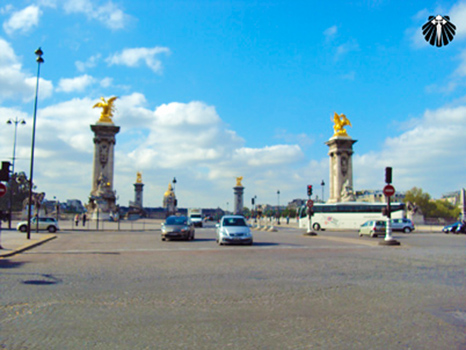Pont Alexander III, presente Russo aos Parisienses. Thumb