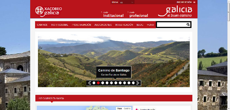 Site Gronze - Caminho de Santiago de Compostela