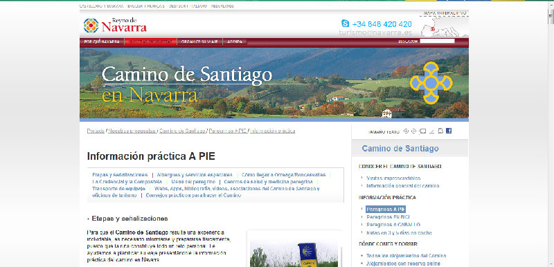 Site Oficial da Região da Navarra